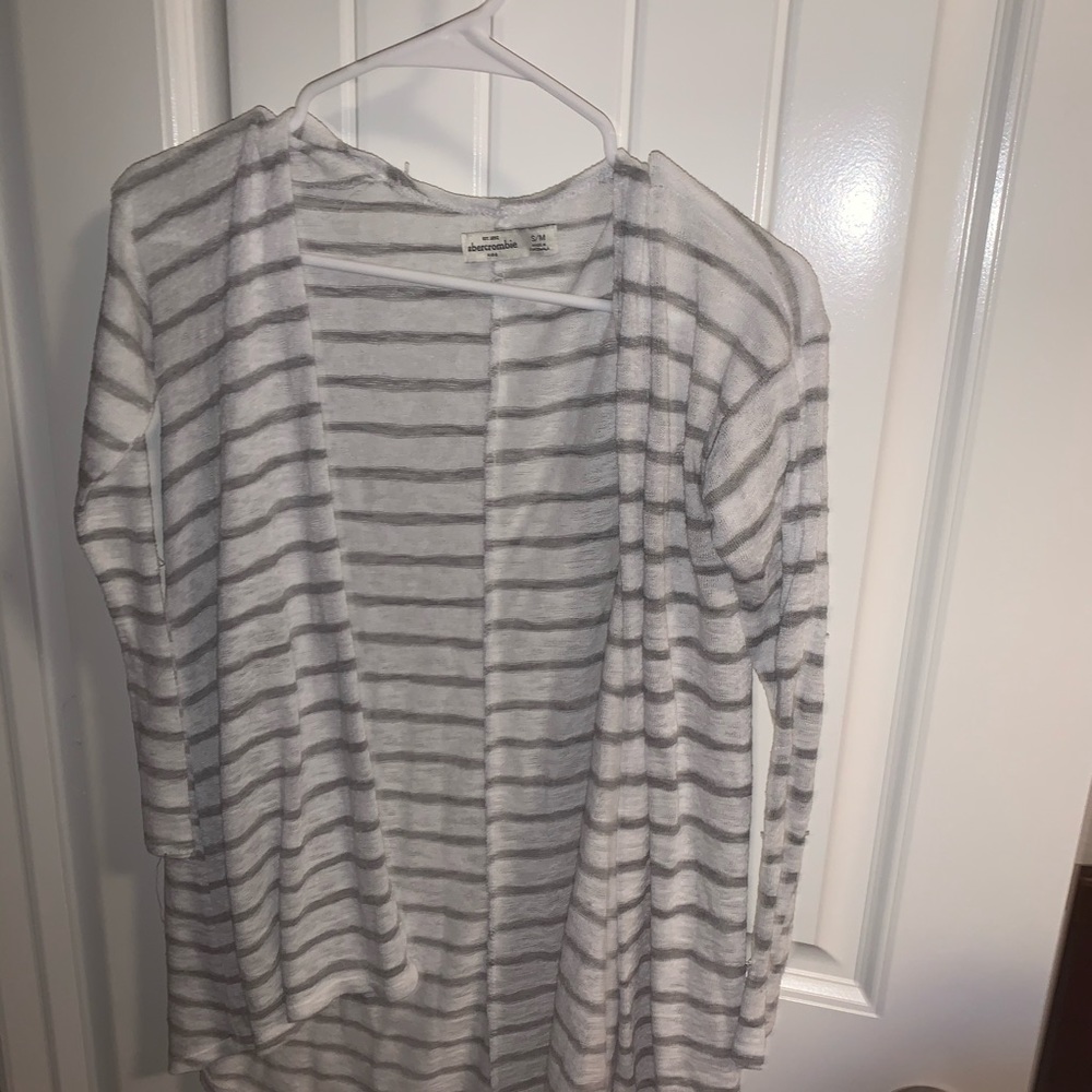 A&F Striped Cardigan